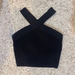 Babaton Sculpt Knit Criss Cross Top